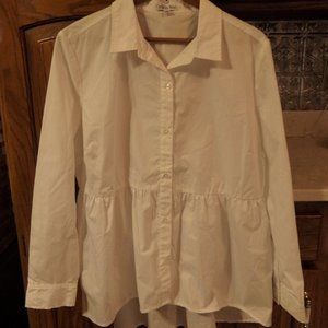OPHELIA ROE HIGH LOW COTTON BLOUSE XL NWT